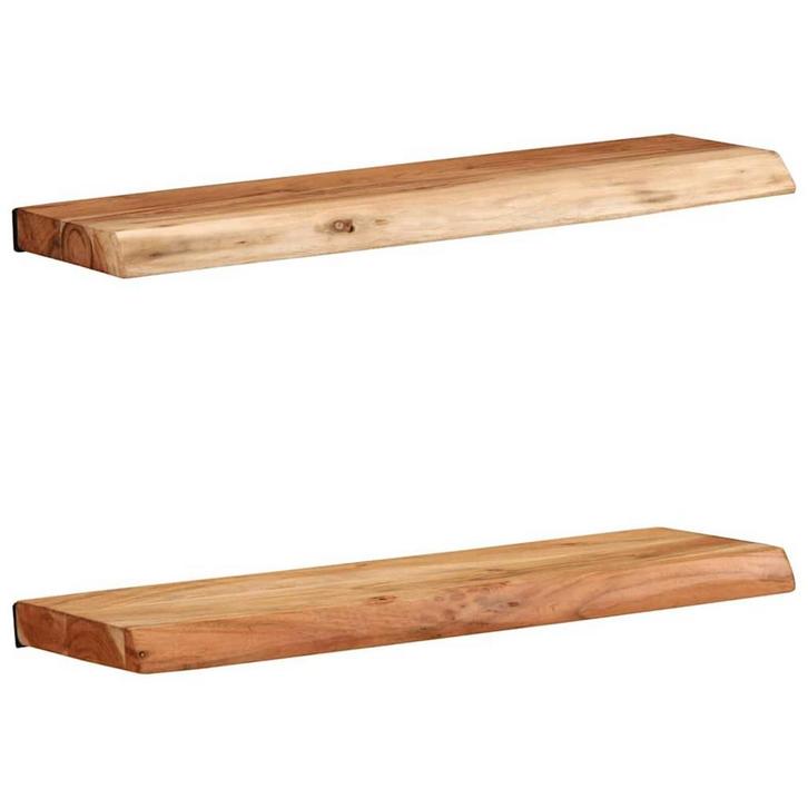 Zwevende Schappen Acacia | OP = OP | 40% Korting, Huis en Inrichting, Woonaccessoires | Wandplanken en Boekenplanken, Nieuw, Verzenden