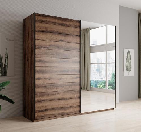 Kledingkast Eiken 200x57x210 cm Garderobekasten, Huis en Inrichting, Kasten | Overige, Nieuw, Verzenden