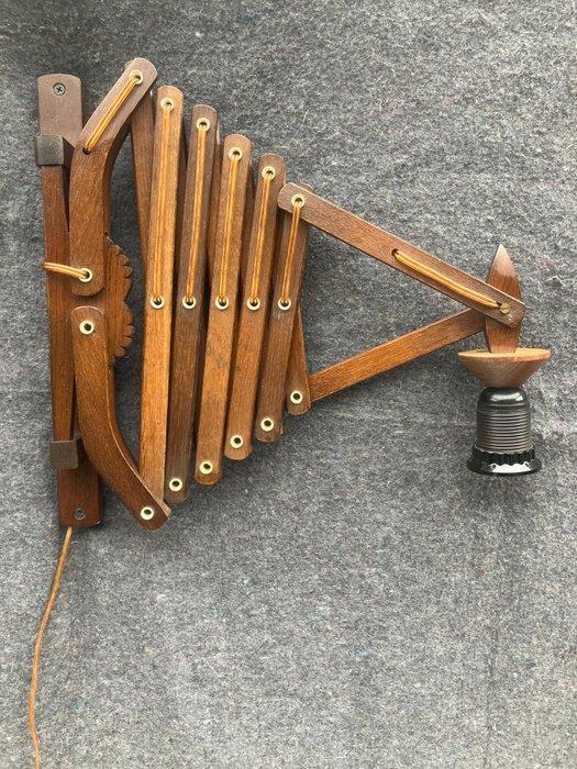TWJ Zweers - Schaarlamp - Teak - Gepatenteerd - Jaren ‘60, Antiek en Kunst, Antiek | Verlichting