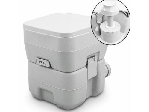 Veiling - Campingtoilet / Reistoilet - Met zuigerpomp - 20L, Caravans en Kamperen, Kampeermeubelen, Nieuw