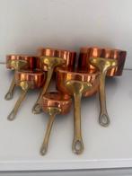 Poêle (6) - Cuivre - 6 casseroles en cuivre françaises