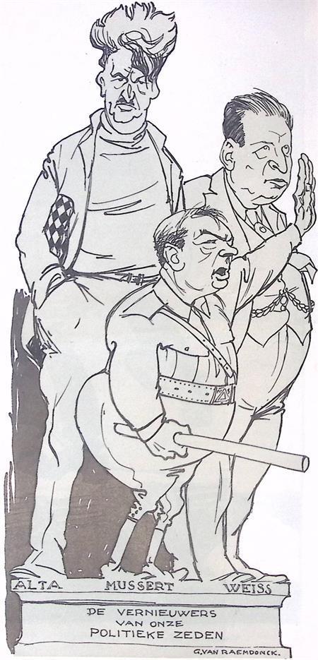 Een Amsterdams monument op spotprent (lijst optie, Lithos), Antiek en Kunst, Kunst | Litho's en Zeefdrukken, Verzenden