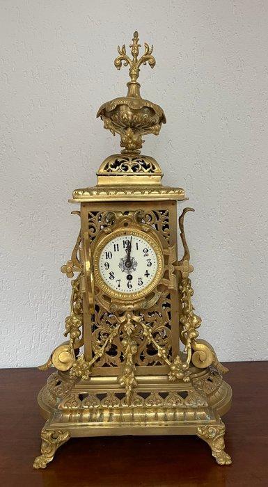 Horloge Louis XVI Bronze, Verre - 1850-1900 - Pendule Louis, Antiek en Kunst, Antiek | Klokken