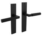 Intersteel deurkruk Bau-Stil op langschild blind mat zwart, Ophalen of Verzenden, Nieuw