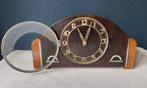 Horloge -  Art déco Bois, Bronze, éléments chromés -, Antiquités & Art
