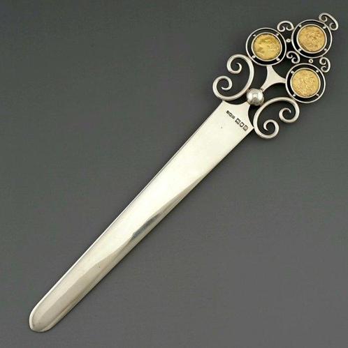 Andrew Barrett & Sons - Schaar - Zilver - Vergulde, Antiek en Kunst, Antiek | Zilver en Goud
