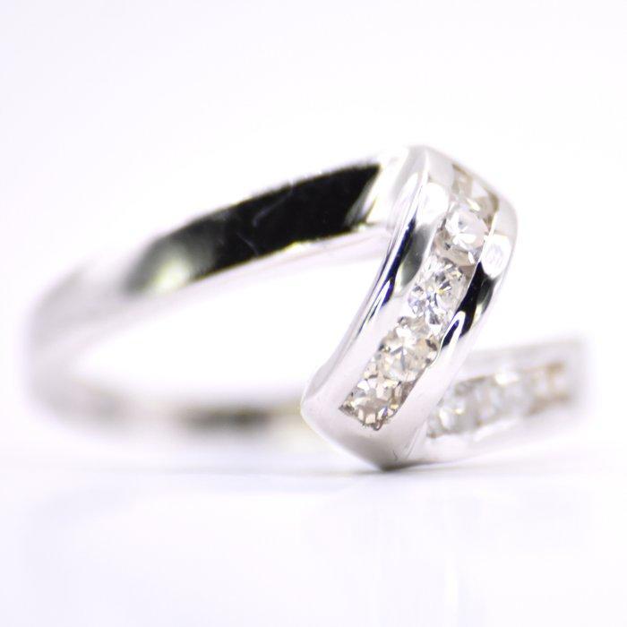 Zonder Minimumprijs - Ring Platina - 0.45ct. tw. Diamant, Handtassen en Accessoires, Ringen
