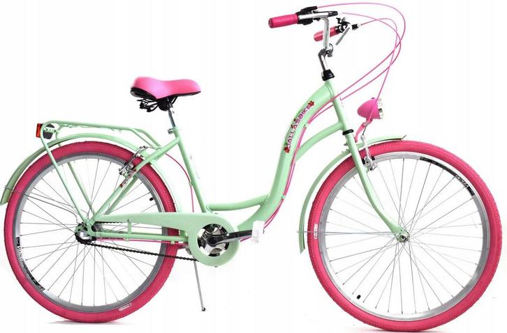 26 Meisjesfiets | Mint/Roze 3V | 40% Korting OP = OP, Fietsen en Brommers, Fietsen | Meisjes, Versnellingen, 26 inch of meer, Nieuw
