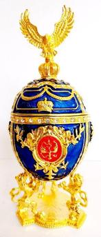 Fabergé ei - Dubbele adelaar op de kroon - Huevo Imperial, Antiquités & Art