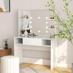 vidaXL Kaptafel met LED-verlichting 100x40x135 cm MDF, Verzenden, Nieuw