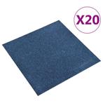 vidaXL Tapijttegels 20 st 5 m² 50x50 cm donkerblauw, Doe-het-zelf en Bouw, Verzenden, Nieuw