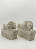 Sculpture, Coppia di leoni il dormiente e il vegliante -, Antiek en Kunst
