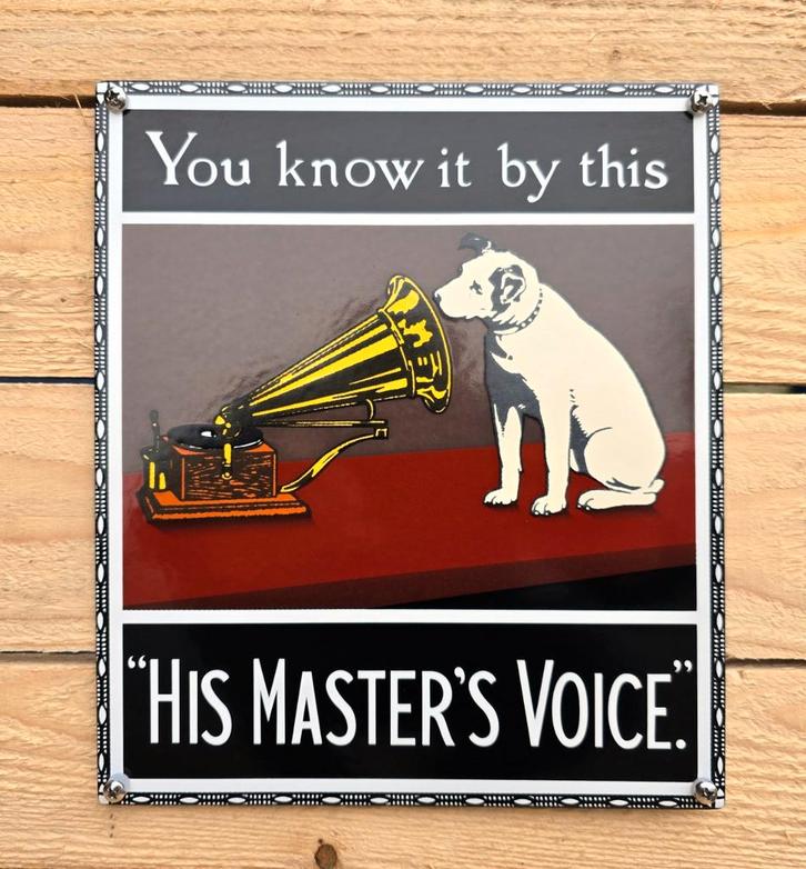 Emaille reclamebord His Masters, Collections, Marques & Objets publicitaires, Envoi