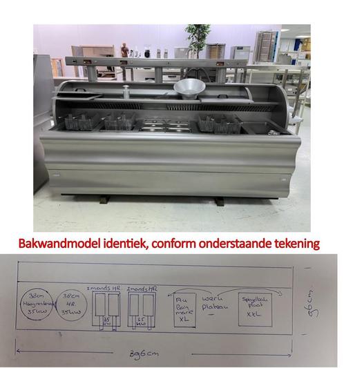 Perfecta 2xR 2x 2 mands Bakwand Friteuse (nog niet gerevisee, Articles professionnels, Horeca | Équipement de cuisine, Enlèvement ou Envoi