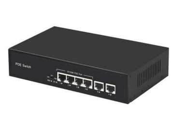 Veiling - E-link LNK204 PoE Switch – 4 PoE + 2 Uplink