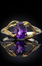 Amethist - Zilver - Ring - Natuurlijke Amethist