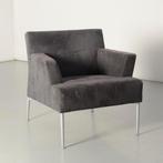 Kinnarps meo fauteuil, grijs, 4-poot onderstel, Maison & Meubles, Chaises, Ophalen of Verzenden