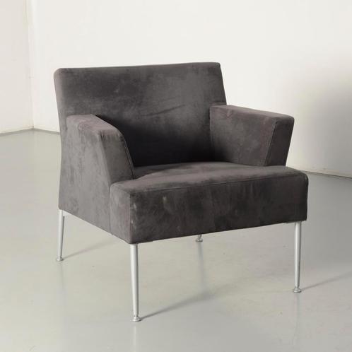Kinnarps meo fauteuil, grijs, 4-poot onderstel, Huis en Inrichting, Fauteuils, Gebruikt, Ophalen of Verzenden