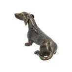 Beeldje - Teckel dog - Brons
