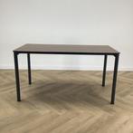 Eromes kantinetafel 140x70 cm, bruin blad - poten antraciet, Gebruikt, Bureau
