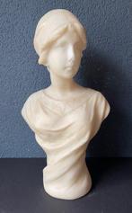 Buste, Jonge vrouw - 35.5 cm - Marmer, Antiquités & Art, Antiquités | Céramique & Poterie