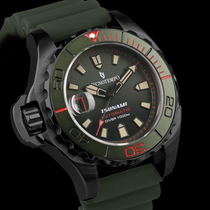 Tecnotempo - Automatic - Professional Diver 1000M Tsunami, Handtassen en Accessoires, Horloges | Heren