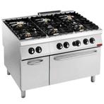 Fornuis + Oven | MAXIMA 900+ | Gas | 6 Branders (2x 10kW +, Verzenden