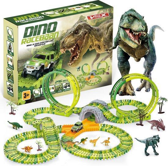 2dekans | Vertrex 260-delige Dinosaurus Racebaan XXL - Dino, Kinderen en Baby's, Speelgoed | Overig, Ophalen of Verzenden
