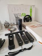 Nintendo - Wii - black complete with cables, 3 official, Nieuw