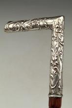 Wandelstok - .800 zilver, Antiek en Kunst