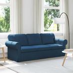 vidaXL bank / zetel Blauw 215 x 82 x 80 cm Stof, Verzenden, Nieuw
