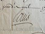 Louis XV [secrétaire] - lettre de cachet signée et, Nieuw