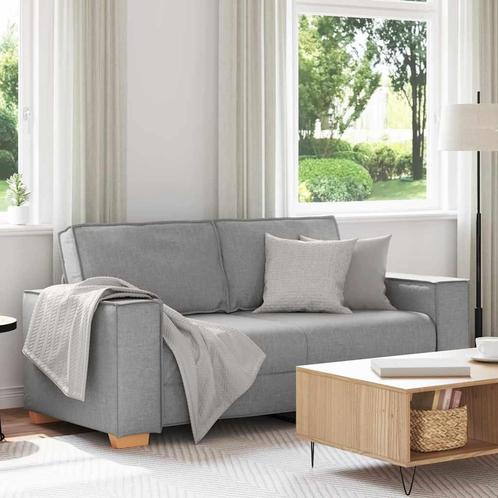 vidaXL 2-zitsbank Wolk Grijs 140 cm Stof, Huis en Inrichting, Zetels | Zetels, Nieuw, Verzenden