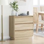 vidaXL Nachttafel met LED in Sonoma Eik - 71x34,5x75 cm -, Huis en Inrichting, Slaapkamer | Nachtkastjes, Verzenden, Nieuw