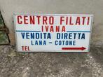 Vintage uithangbord Centro Filati Ivana - Reclamebord -, Antiek en Kunst