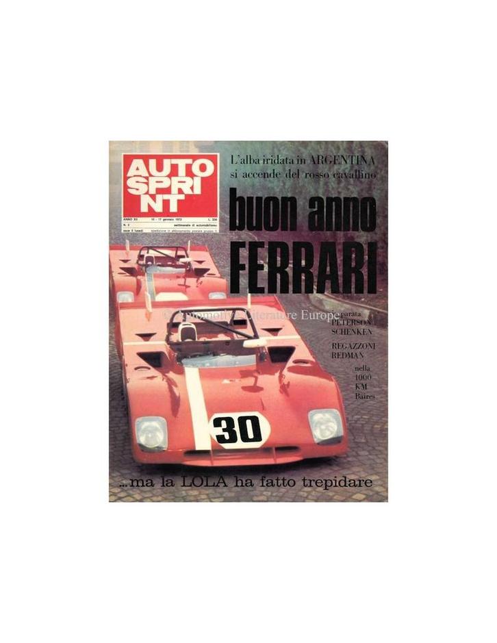 1972 AUTOSPRINT MAGAZINE 2 ITALIAANS, Boeken, Tijdschriften en Kranten, Ophalen of Verzenden