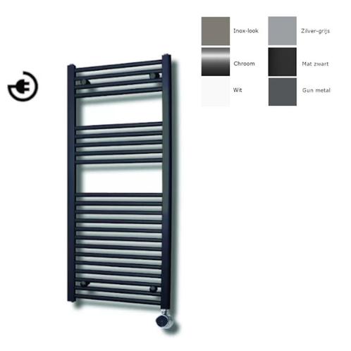 Radiator Sanicare Paxton Elektrisch 111,8 x 45 cm Gunmetal, Doe-het-zelf en Bouw, Sanitair, Overige typen, Nieuw, Chroom, Ophalen of Verzenden