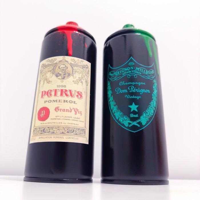 This Is Not A Toy (1988) - Dom Perignon & Petrus Spraypaints, Antiek en Kunst, Kunst | Designobjecten
