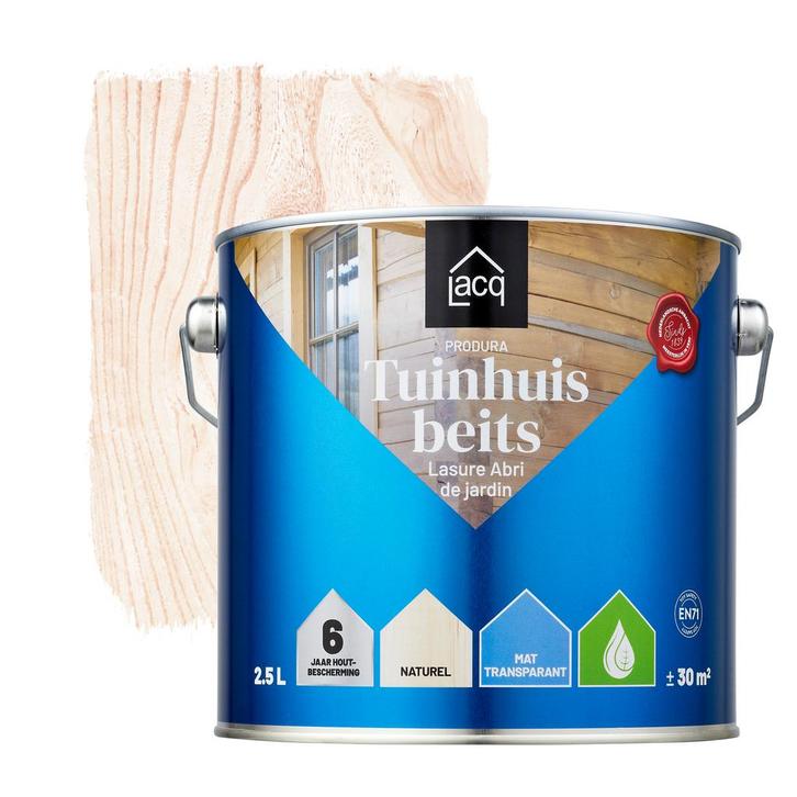 Lacq Tuinhuisbeits Naturel 2.5L, Doe-het-zelf en Bouw, Verf, Beits en Lak, Nieuw, Verzenden