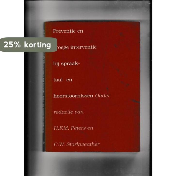 Preventie en vroege interventie spraakstoornis 9789026510588, Boeken, Studieboeken en Cursussen, Gelezen, Verzenden