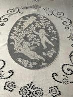 Ca. 1870 Richelieu-linnen beddengoed of gordijn. - Textiel -, Antiek en Kunst