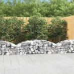 vidaXL Schanskorf gewelfd 200x50x40/60 cm gegalvaniseerd, Tuin en Terras, Verzenden, Nieuw