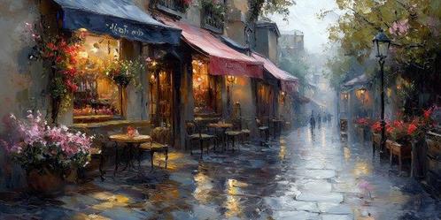 CoCo - Cafe in the Rain - XXL, Antiek en Kunst, Kunst | Designobjecten