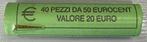 San Marino. 50 Cent 2018 (40 monnaies) en rouleau (Zonder