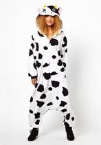 Onesie Koe Pak XL-XXL Koeienpak Kostuum Zwart Wit Gevlekt Ru, Ophalen of Verzenden, Nieuw