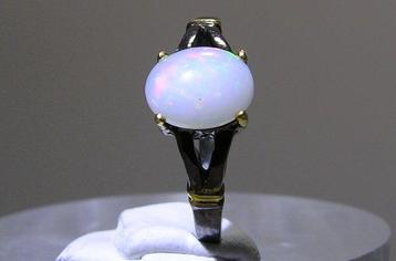 Ring Cabochon - Hoogte: 25.4 mm - Breedte: 19.1 mm- 2.2 g -