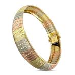 Armband - 14 karaat Geel goud, Exclusieve 14K tri-kleur goud, Nieuw
