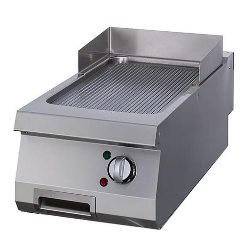 Plancha Premium Rainurée Chrome Single Electrique -, Zakelijke goederen, Horeca | Keukenapparatuur, Verzenden
