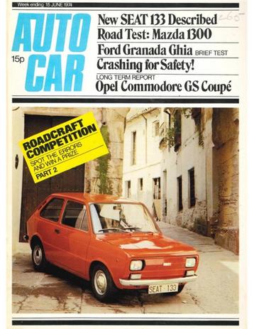 1974 AUTOCAR MAGAZINE 4052 ENGELS, Ophalen of Verzenden