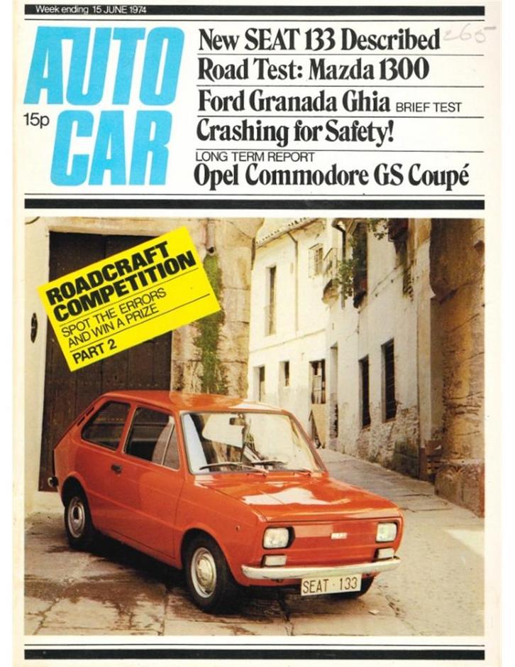 1974 AUTOCAR MAGAZINE 4052 ENGELS, Boeken, Auto's | Folders en Tijdschriften, Ophalen of Verzenden